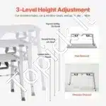 Sulankstoma darbo platforma, reguliuojamo aukščio, iki 180 kg  500, 620 ir 740 mm - Image 4