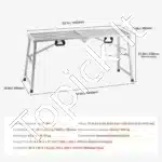 Sulankstoma darbo platforma, reguliuojamo aukščio, iki 360 kg  - Image 7