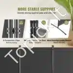 Sulankstoma pertvara, 3 dalys, pilka, 228x184 cm - Image 2