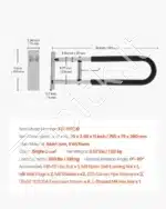 Sulankstoma tualeto sieninė atrama atsistojimui (76.5 cm ilgis), 136 kg - Image 7