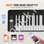 Sulankstomas Skaitmeninis Pianinas 61 klavišas, Juodas, ABS Plastikas, 910x193x55 mm - Image 5