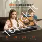 Sulankstomas Skaitmeninis Pianinas 61 klavišas, Juodas, ABS Plastikas, 910x193x55 mm - Image 2