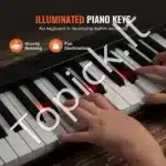 Sulankstomas Skaitmeninis Pianinas 61 klavišas, Juodas, ABS Plastikas, 910x193x55 mm - Image 3