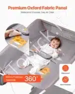 Sulankstomas kūdikių vystymo stalas, iki 14.97 kg - Image 5