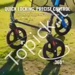 Sulankstomas vaikštynis-rolatorius senjorams, lengvas, 20 cm ratais, sėdyne ir rankena, aliuminio lydinys, iki 136 kg - Image 3