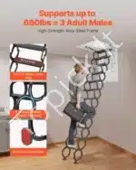 Sulankstomi laiptai palėpei, 299.4 kg, 2.9-3.1 m aukščio, plieniniai  - Image 3