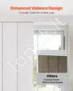 Šviesiai pilkos tamsinančios poliesterinės panelinės žaliuzės (4 vnt.) su reguliuojamu 116–218 cm bėgeliu, karpomu aukščiu - Image 4