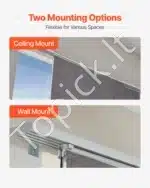 Tamsiai pilkos tamsinančios poliesterinės panelinės žaliuzės (4 vnt.) su reguliuojamu 116–218 cm bėgeliu, karpomu aukščiu - Image 6