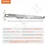 Teleskopinė aliumininė darbo platforma 2.4-3.9 m - Image 6