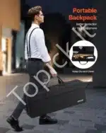 Tenorinis saksofonas, B-dur, auksinis, 84x50x15 cm - Image 5