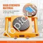 Transportavimo platforma 12 t – 280 × 210 × 105 mm, anglinio plieno, su 360° pasukimu ir 4 kryptinio judėjimo ratais - Image 7