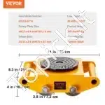 Transportavimo platforma 12 t – 280 × 210 × 105 mm, anglinio plieno, su 360° pasukimu ir 4 kryptinio judėjimo ratais - Image 3