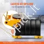 Transportavimo platforma 12 t – 280 × 210 × 105 mm, anglinio plieno, su 360° pasukimu ir 4 kryptinio judėjimo ratais - Image 5