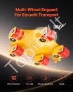 Transportavimo vežimėlis su rankena, 4 t apkrova, 360° pasukamas - Image 5