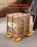 Transportavimo vežimėlis su rankena, 6 t apkrova, 360° pasukamas - Image 8