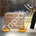 Transportavimo vežimėlis su rankena, 6 t apkrova, 360° pasukamas - Image 2