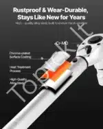 Trijų dalių profesionalus sukimo momento raktų komplektas, chromuotas plienas, 3.275 kg - Image 5