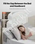 Trumpas lovos tarpų užpildas, Platus matracų pleištas su kišene, 1524 x 254 x 152 mm - Image 2