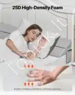 Trumpas lovos tarpų užpildas, Platus matracų pleištas su kišene, 1524 x 254 x 152 mm - Image 3