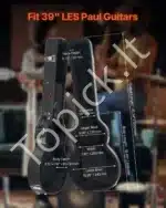 Tvirtas gitaros dėklas, 105 cm, juodas, Vakarų ir Les Paul tipo gitaroms - Image 2