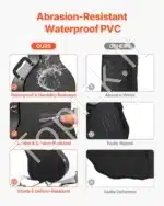 Tvirtas gitaros dėklas, 105 cm, juodas, Vakarų ir Les Paul tipo gitaroms - Image 3