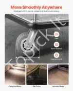 Tvirtas viešbučio bagažo vežimėlis 4 ratų, 362 kg, 108x64x180 cm - Image 4