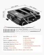 Universali Reguliuojama Plieninė Traktoriaus Sėdynės Pakaba | 490 x 420 x 150 mm | Su Dulkių Gaubtu | 50–130 kg - Image 7