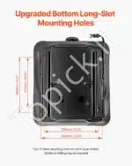 Universali Reguliuojama Plieninė Traktoriaus Sėdynės Pakaba | 490 x 420 x 150 mm | Su Dulkių Gaubtu | 50–130 kg - Image 3