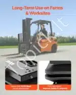 Universali Reguliuojama Plieninė Traktoriaus Sėdynės Pakaba | 490 x 420 x 150 mm | Su Dulkių Gaubtu | 50–130 kg - Image 5