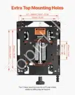 Universali Reguliuojama Traktoriaus Sėdynės Amortizacija | 50–130 kg | 460 x 325 x 90 mm | Plieninis Rėmas - Image 4