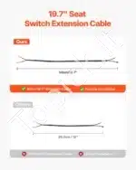 Universali Reguliuojama Traktoriaus Sėdynės Amortizacija | 50–130 kg | 460 x 325 x 90 mm | Plieninis Rėmas - Image 6