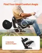 Universali Traktoriaus Sėdynė | Juoda PVC Oda, Putplastis, Plienas | 610 x 510 x 510 mm | Reguliuojama Atrama - Image 5