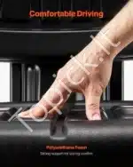 Universali Traktoriaus Sėdynė | Juoda PVC Oda, Putplastis, Plienas | 610 x 510 x 510 mm | Reguliuojama Atrama - Image 6