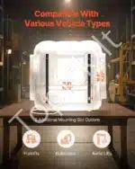 Universali Traktoriaus/krautuvo Sėdynė su Amortizacija ir Porankiais | 600 x 510 x 640 mm | PVC, Plienas | Reguliuojama Nugaros Atrama - Image 2