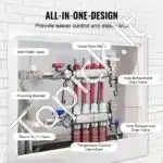 Universalus 4 Kontūrų Kolektorius Grindiniam Šildymui |  Nerūdijantis Plienas | Tikslus Debitomatis 5 L/min - Image 3