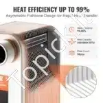 Universalus 50 Plokštelių Šilumokaitis 1 1/4" MNPT (301x126x157 mm) | 316L Nerūdijantis Plienas/Varis | 500-660 K BTU/val. Galia - Image 2