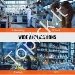 Universalus Laboratorinis Stovas – 1 Vnt., 60 cm Plieninis Stiebas, Ketaus Pagrindas, Su Gnybtais - Image 5