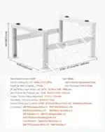 Universalus Reguliuojamas Grindinis Stovas Šilumos SiurbliuiAC  710-1200x550x360 mm  9000-60000 BTU  350 kg  - Image 7