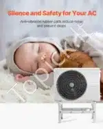 Universalus Reguliuojamas Grindinis Stovas Šilumos SiurbliuiAC  710-1200x550x360 mm  9000-60000 BTU  350 kg  - Image 5