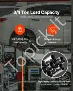 Universalus atraminis stovas su ratukais, 750 kg / 97.5-191.5 cm - Image 2