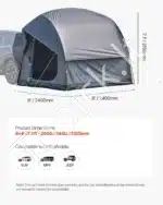 Universalus automobilinis palapinė-markizė, 240x240 cm - Image 7