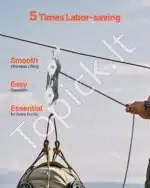 Universalus rankinis virvės skriemulys, 30 m / 500 kg - Image 4