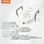 Universalus tualeto sėdynės paaukštinimas su reguliuojamais porankiais (12.7 cm aukščio) - Image 6