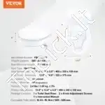 Universalus tualeto sėdynės pakėlimas su dangčiu (10 cm aukščio) - Image 6