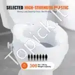 Universalus tualeto sėdynės pakėlimas su dangčiu (10 cm aukščio) - Image 3