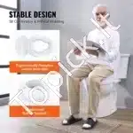 Universalus tualeto sėdynės pakėlimas su dangčiu (10 cm aukščio) - Image 4
