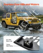 Vamzdinės durelės, 2 vnt., Jeep Wrangler JK, 2007–2018, juodos - Image 5