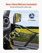 Vamzdinės durelės, 2 vnt., Jeep Wrangler/Gladiator, 2018–2024, juodos - Image 3