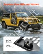 Vamzdinės durelės, 2 vnt., Jeep Wrangler/Gladiator, 2018–2024, juodos - Image 6