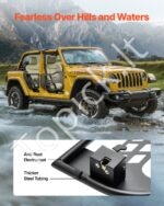 Vamzdinės durelės, 4 vnt., Jeep Wrangler JK, 2007–2018, juodos - Image 6